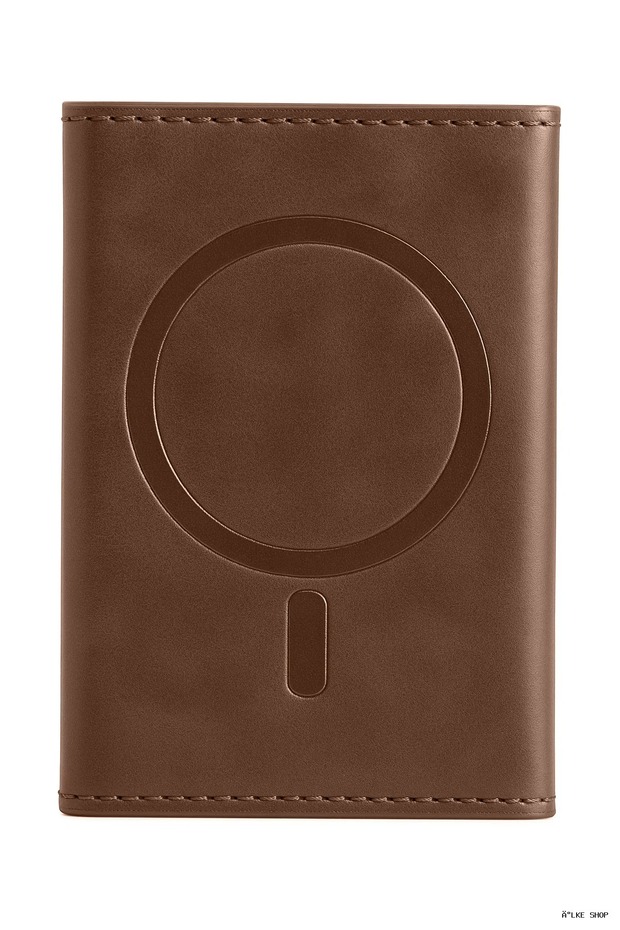 Ilkestor Tema Magsafe Leather Card Holder (204529) - Tan