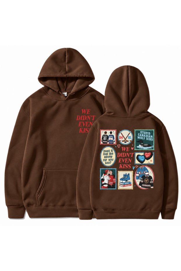 Heated Rivalry Printed Cotton 3 Thread Threaded Oversize Sweatshirt