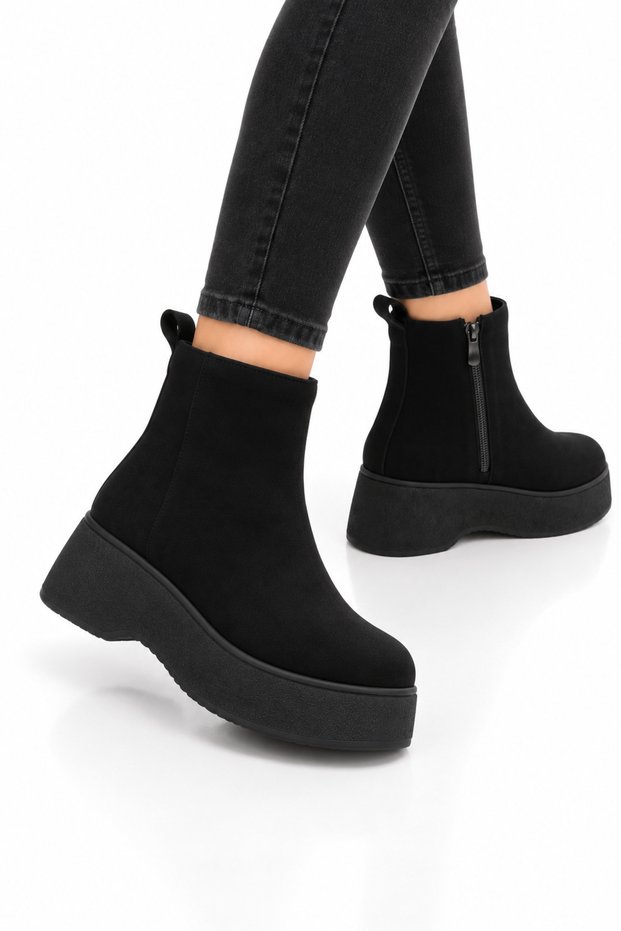 Women's Nubuck Cold-Proof Boots Black
