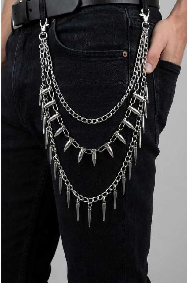 Unisex Pendant Spiked Punk Gothic Pants Chain