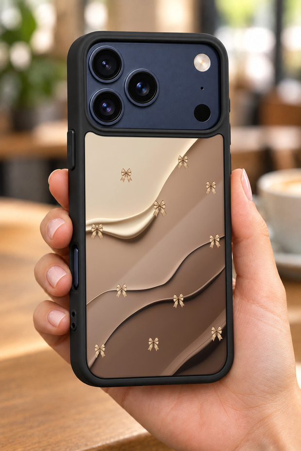حافظة مقاومة للصدمات متوافقة مع هاتف iPhone 18 Pro باللون البيج مع حماية للكاميرا