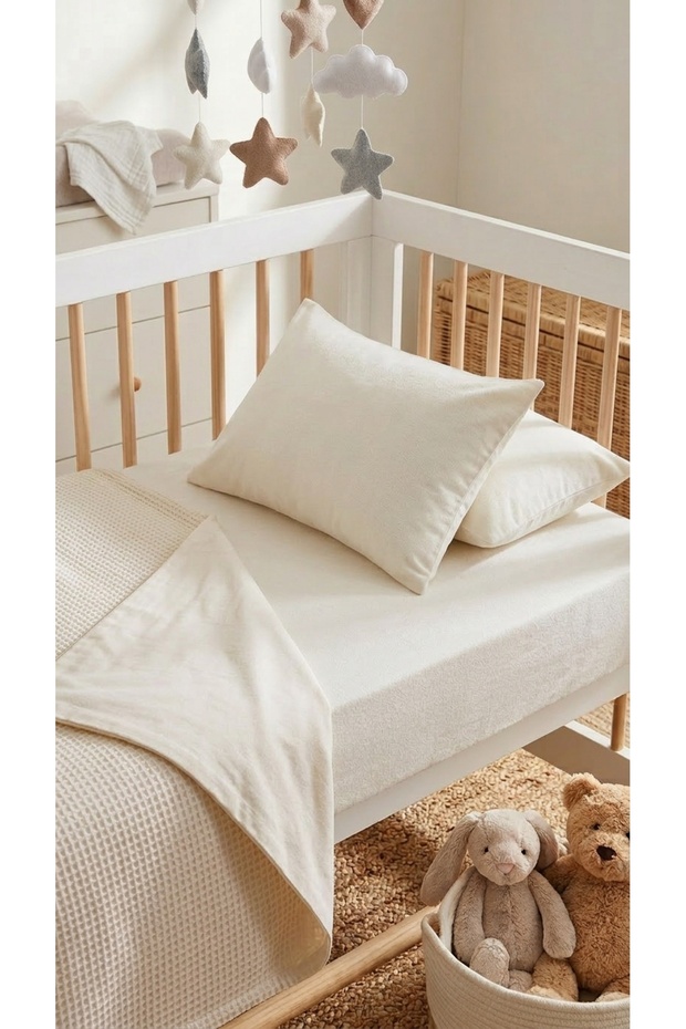 Cotton Baby Pillowcase Set |   2 Pieces |   Original Akfil Fabric |   Anti-Sweat |   Zipperless Cover Model |   35X45 cm |
