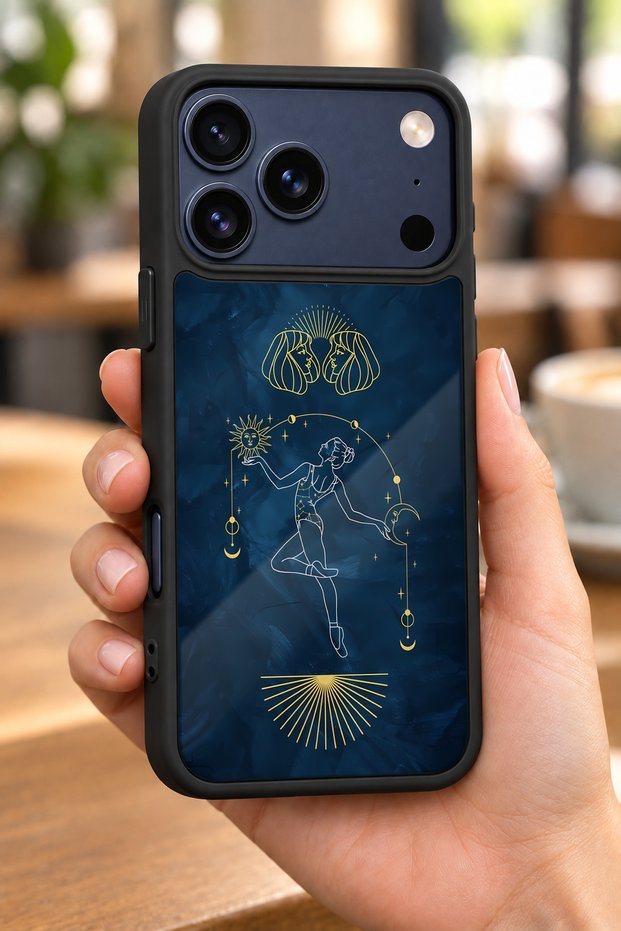 حافظة مقاومة للصدمات متوافقة مع هاتف iPhone 18 Pro مع حماية للكاميرا بنمط راقصة