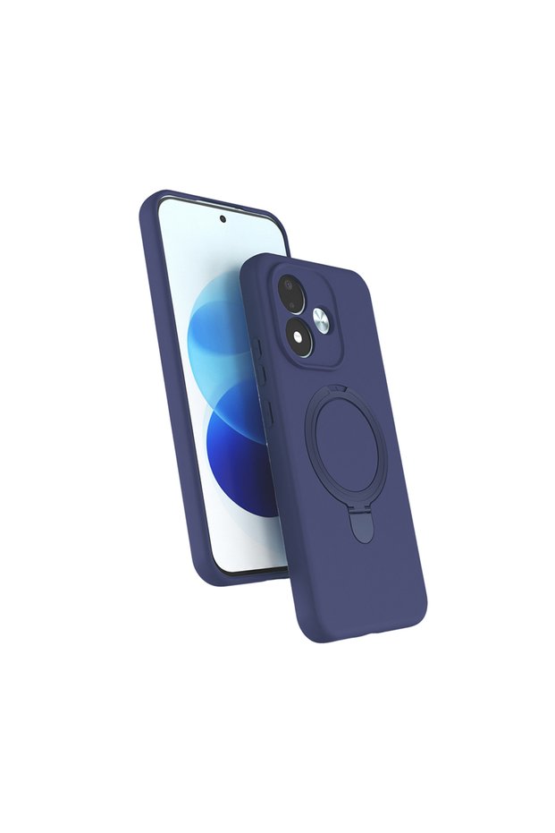 Xiaomi Redmi Note 17 Case with 360 Degree Rotating Stand Magsafe Camera Lens Protection Silicone Shrp