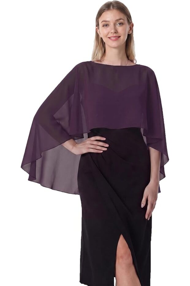 womens Chiffon Cape001 Pashmina Shawl