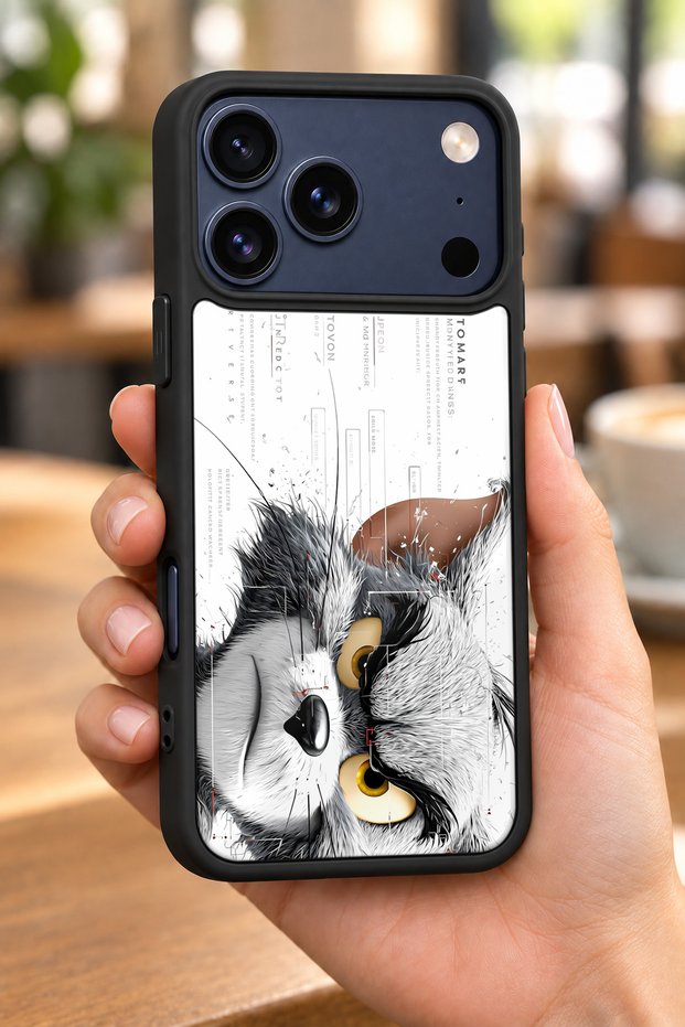 حافظة مقاومة للصدمات متوافقة مع هاتف iPhone 18 Pro Max مع حماية للكاميرا بنمط ريشي