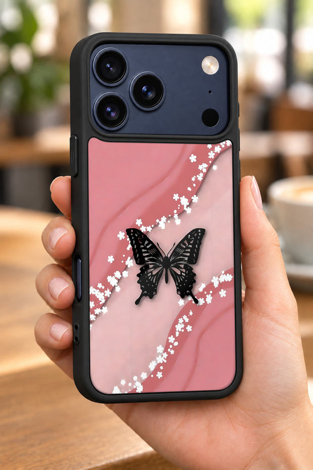 حافظة مقاومة للصدمات متوافقة مع هاتف iPhone 18 Pro مع حماية للكاميرا باللون الأسود