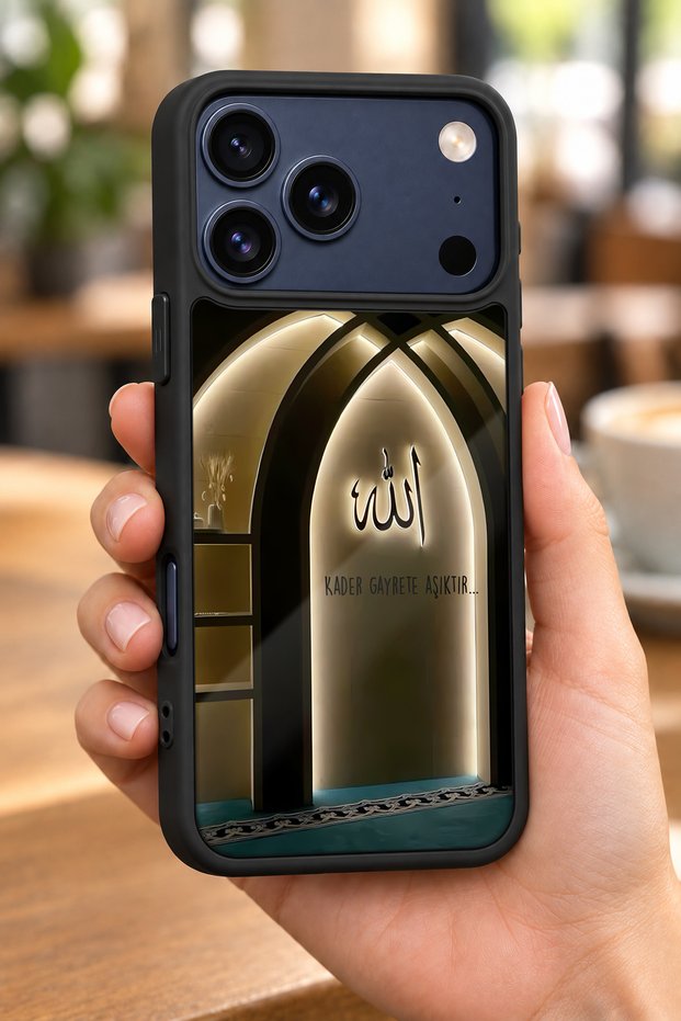 حافظة مقاومة للصدمات متوافقة مع هاتف iPhone 18 Pro مع حماية للكاميرا بنمط الله