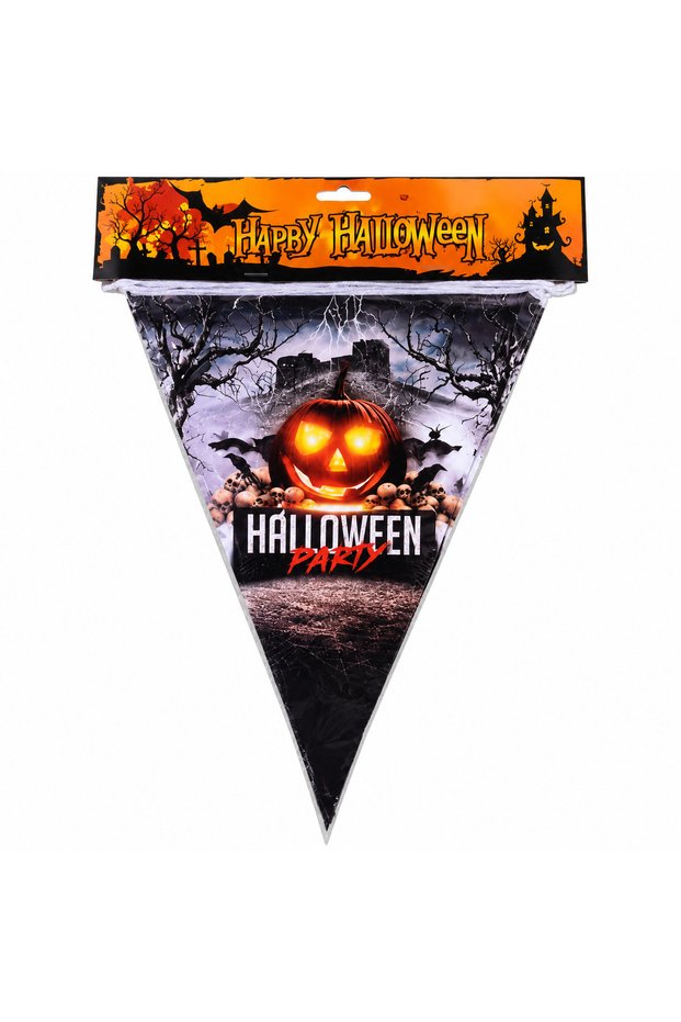 Halloween Party Pumpkin Bunting Banner