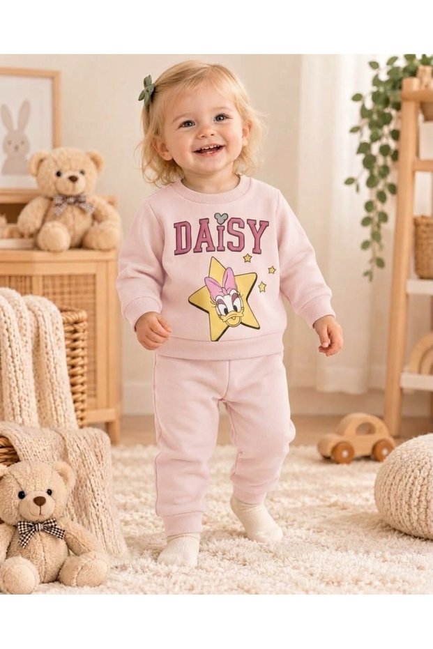 Baby Girl Cotton Printed 2-Piece Winter Set