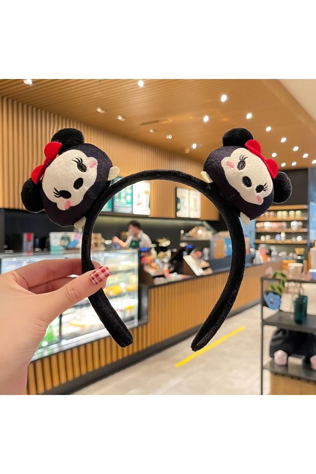 05 Sticky Headband with Minnie, Adorable Winnie, Mickey, and Donald Duck Plush Cartoon Hairbands and