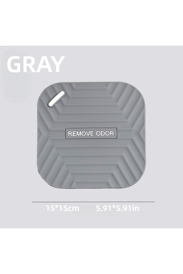 GRAY Silicone Anti Odor Floor Drain Deodorant Pad Toilet Pad Bathroom Anti Odor Sewer Deodorant Cove
