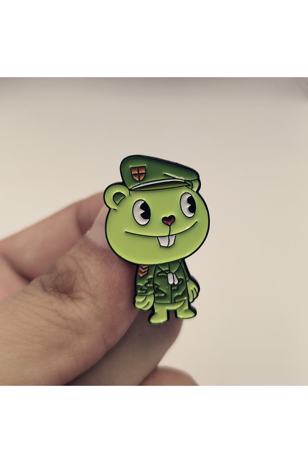 Green Happy Friends Enamel Pins Brooches for Women Men Lapel pin Cartoon Metal Badge Collar Jewelry