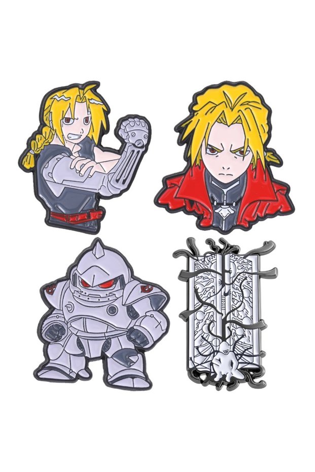 TZ2771 Otaku Enamel Pins Anime Edward Brooches Human Transmutation Circle Lapel Badges Manga Fans Je