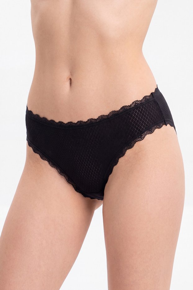 Black Airy Slip Panties