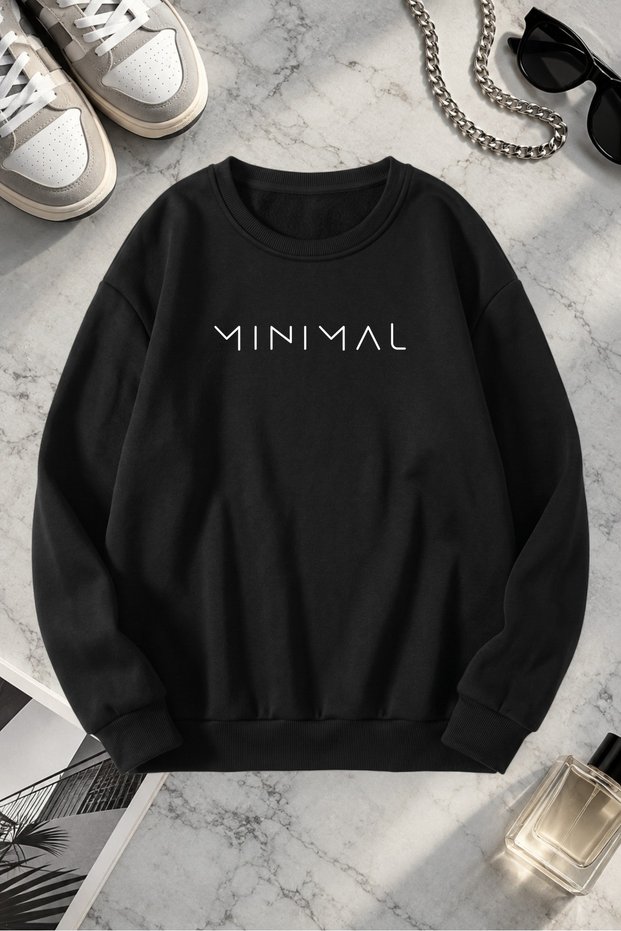 Unisex Printed Crew Neck Sweatshirt