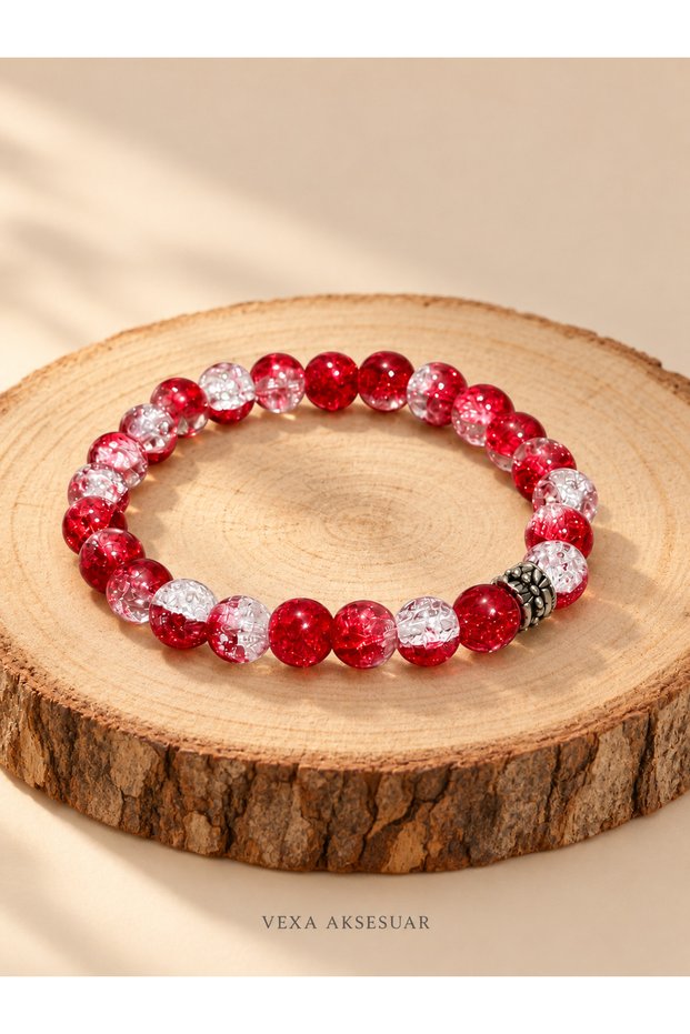 Flexible Foam Glass Beaded Unisex Bracelet – Single Bracelet with 8mm Color Options