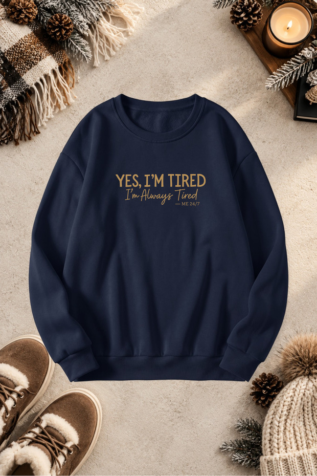 Unisex Printed Crew Neck Sweatshirt
