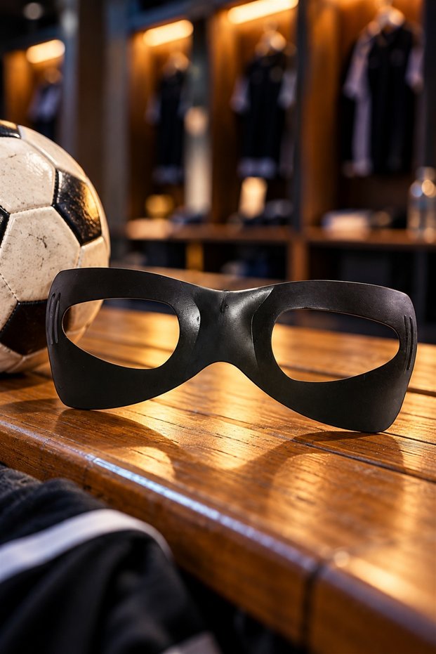 Football Player Goggles Black Face Protective Mask Fan Goggles Party Accessory