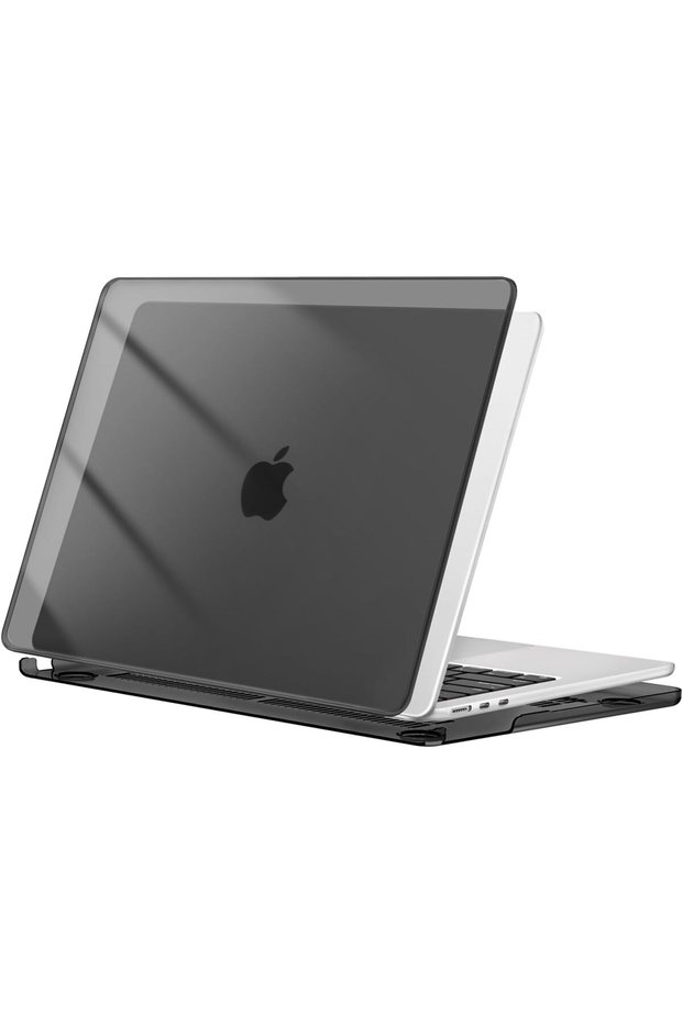 متوافق مع حافظة MacBook Air مقاس 13 بوصة 2026، باللون الأسود الكريستالي