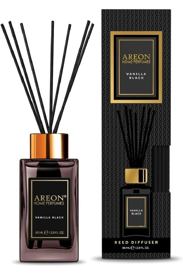 معطر جو منزلي 85 مل، 10 أعواد من الخيزران الفاخر - فانيليا سوداء