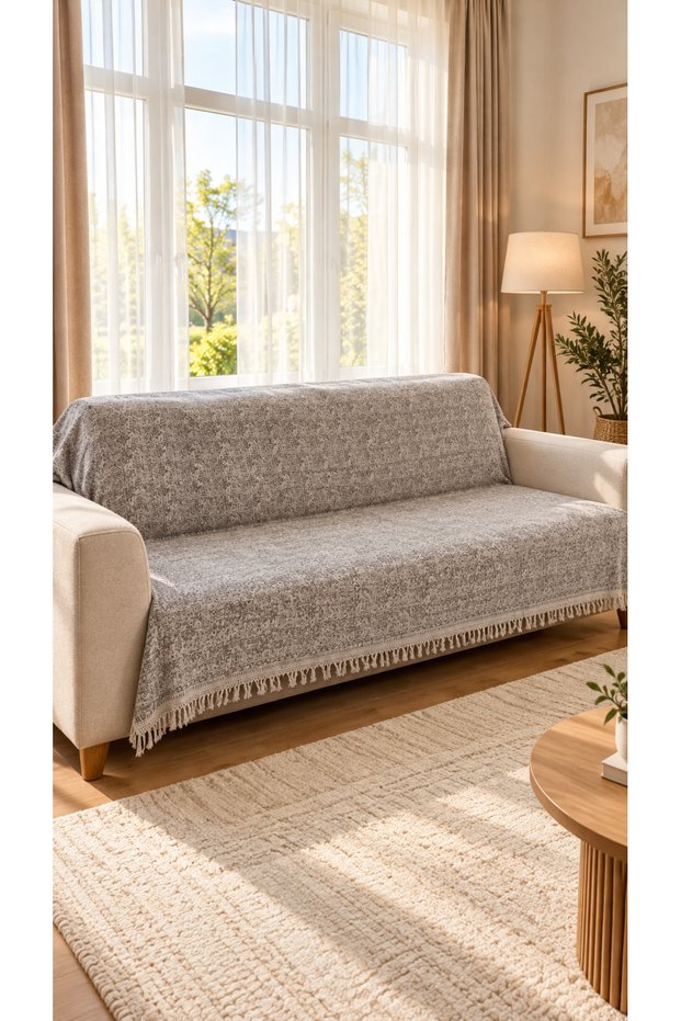 Cotton Woven Sofa Cover Multi-Purpose Sofa Throw Sofa Bed Cover Armchair Cover Modern Bohemian Decorative Washable 170X220