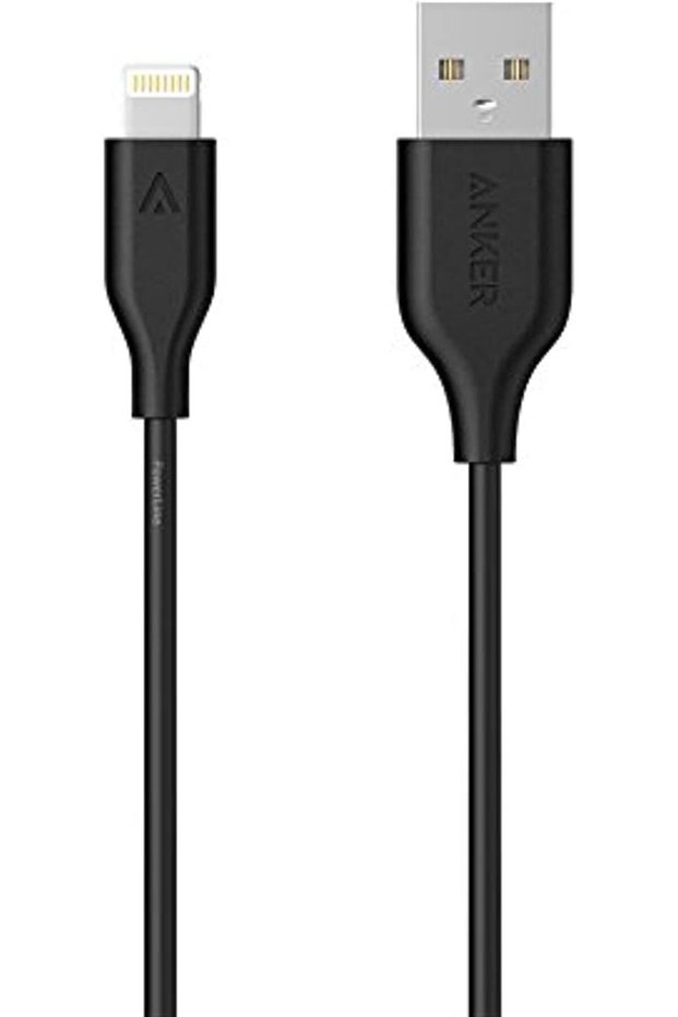 كابل Powerline Lightning بطول 3 أقدام أسود اللون V3