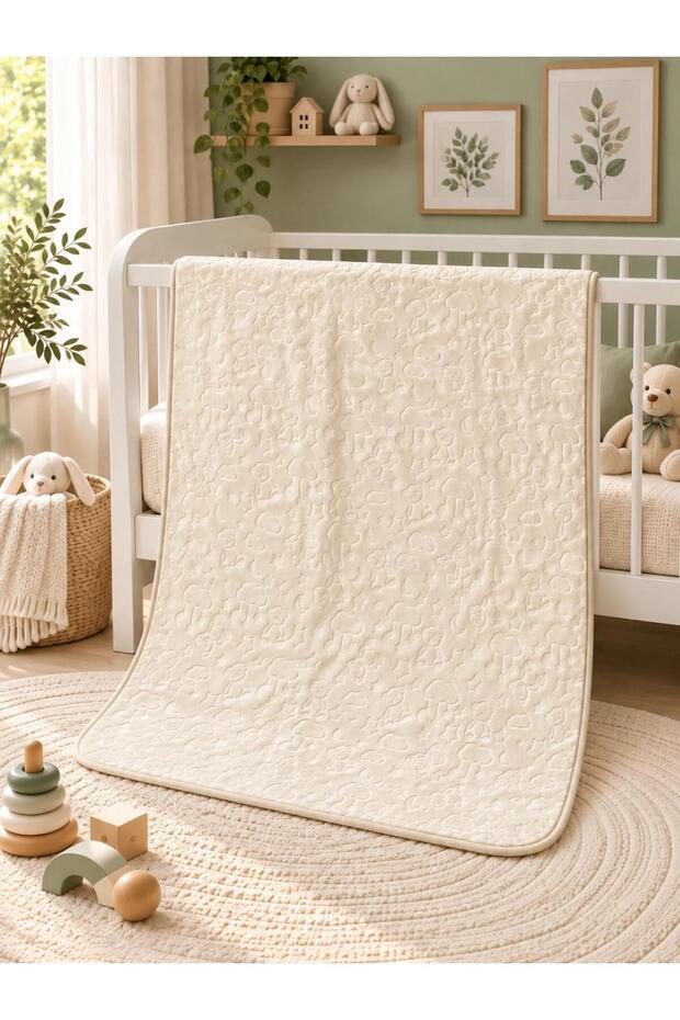 Baby Blanket Embossed Ecru 100X120 cm Boxed