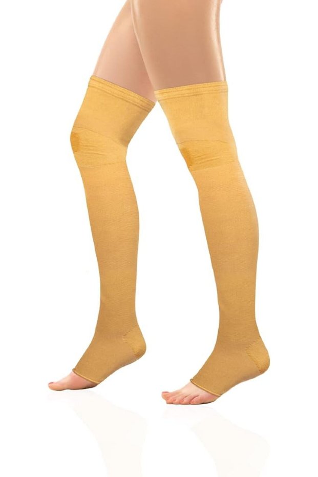 Medical Compression Above Knee Stockings - Large