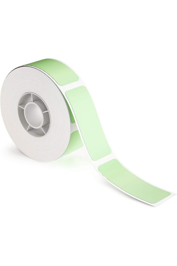 Label Maker Tape Thermal Paper 0.47" x 1.57"(12×40mm) Printer Sticker Labeling Tape with Self-Adhesive for D11/D110/D101 Label Maker,1 Roll of 160 (Green)