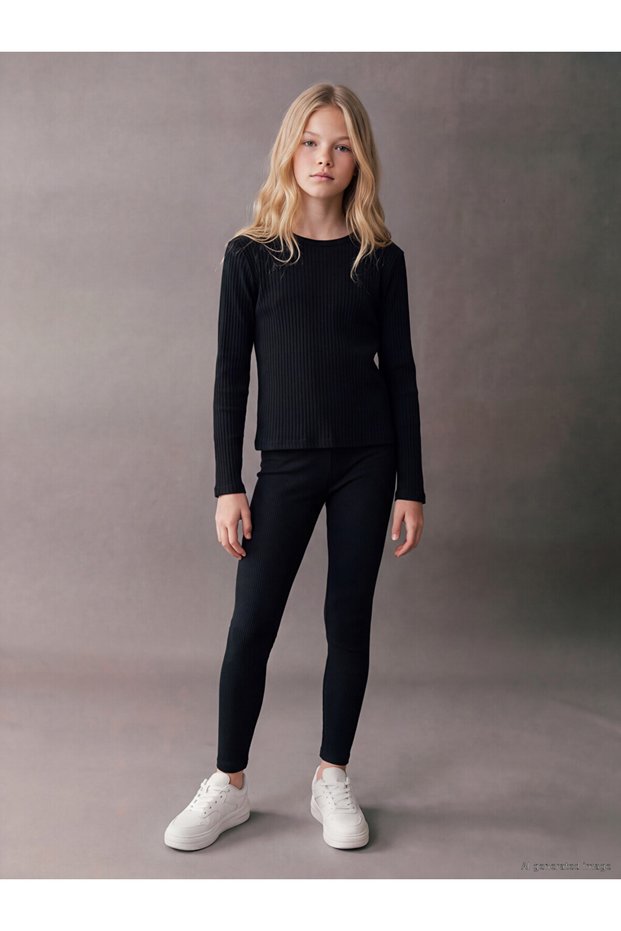 Girls' Long Leggings for Style Seekers from Uzg Store