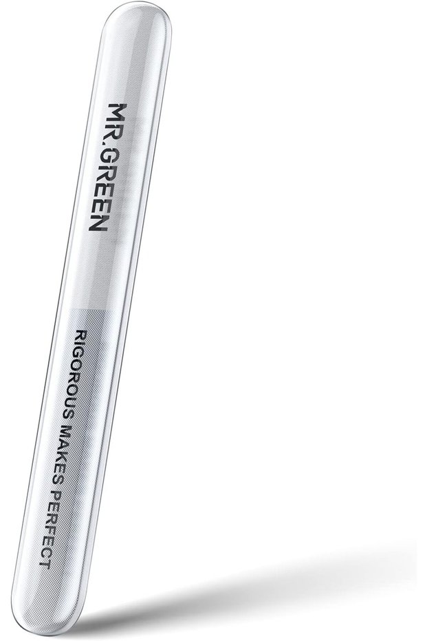 MR.GREEN Glass Nail File - Upgraded Nano Buffer and Polisher Block - Professional Bilateral Shiner Tool