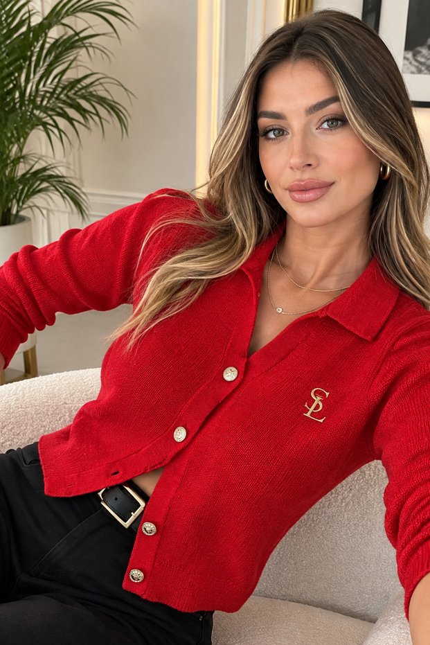 Women's Premium Buttoned Knitwear Cardigan