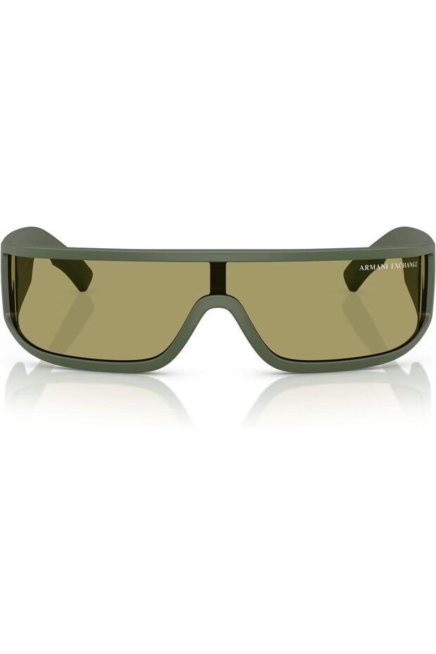 Men's Ax4153su Universal Fit Rectangular Sunglasses