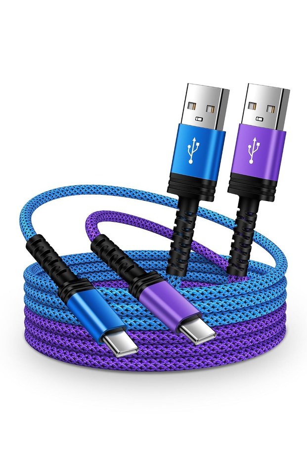 شاحن جالاكسي A37 سريع الشحن مع كابل USB-C بطول 1.8 متر (عبوة من قطعتين)