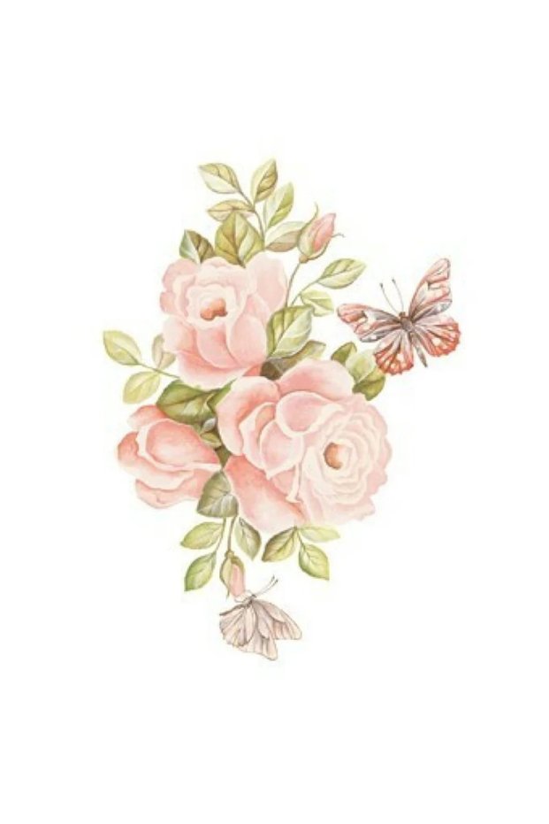 T211 Svetlana Zhurkina 25X35 cm Easy Transfer (Ready Transfer Paper with Floral Pattern)