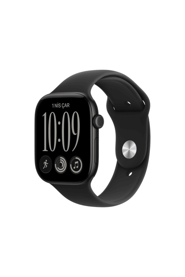 Watch Series 12 GPS 42mm - Siyah Alüminyum Kasa - Siyah Spor Kordon - S/M