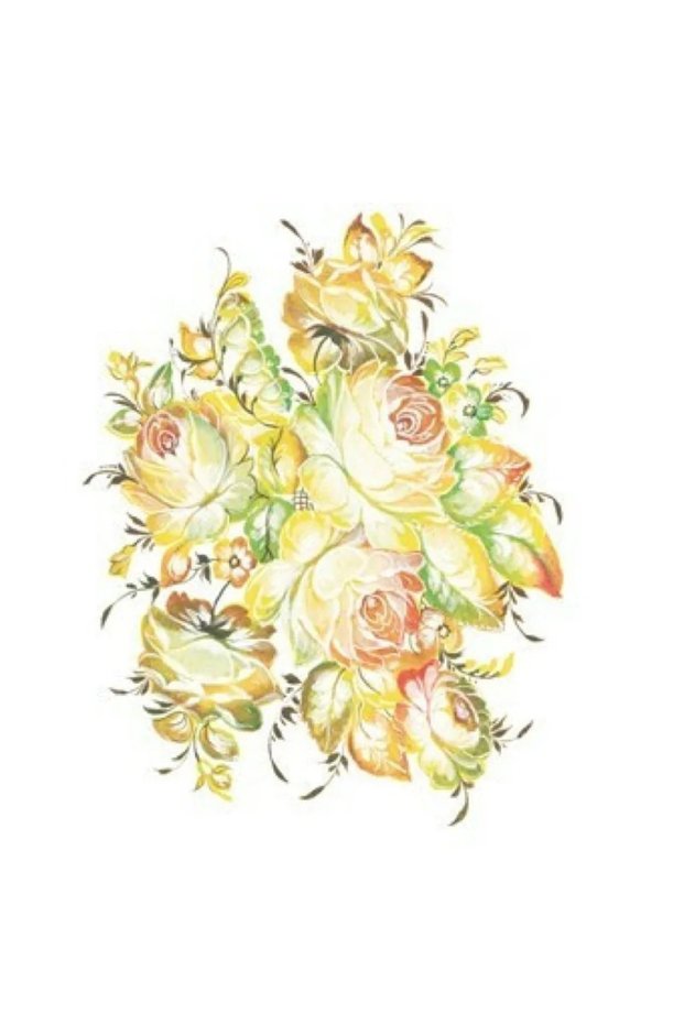 T224 Oleg Kulakov 25X35 cm Easy Transfer (Ready Transfer Paper with Floral Pattern)