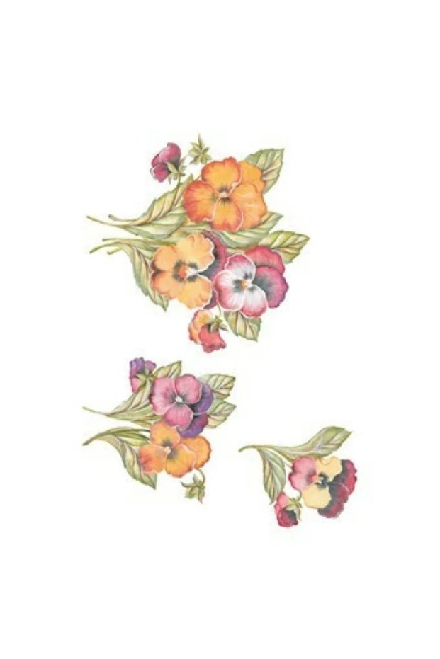T209 Svetlana Zhurkina 25X35 cm Easy Transfer (Ready Transfer Paper with Floral Pattern)