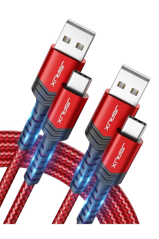 كابل USB نوع C [عبوة من قطعتين بطول 2 متر]، كابل USB C إلى A للشحن السريع 3.1 أمبير