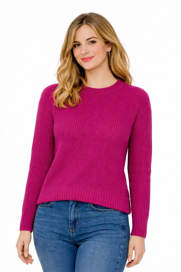 Women's Crew Neck Sweater Zt01