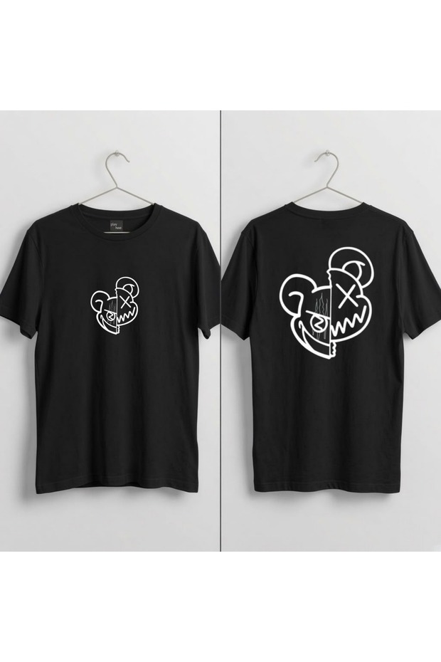Ghost Double Printed 100% Cotton Crew Neck T-Shirt