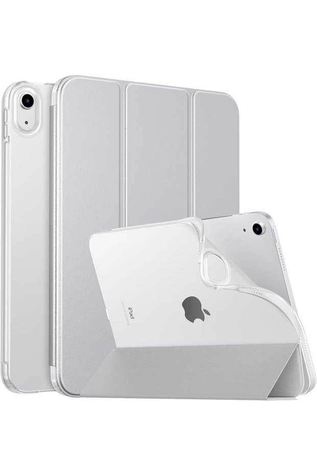 غطاء نحيف لجهاز iPad (A16) الجيل الحادي عشر/العاشر 2025/2022، فضي