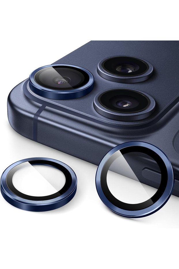Camera Lens Protector for iPhone 17 Pro/17 Pro Max, Deep Blue, 1 Set