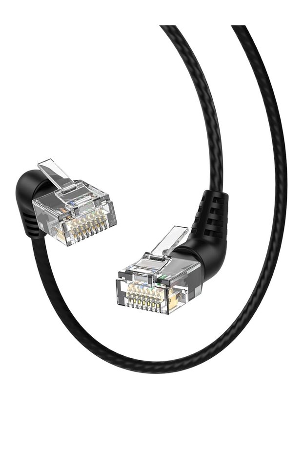 كابل إيثرنت CAT6A UTP مع غطاء واقي، 360 ° كابل شبكة دوار