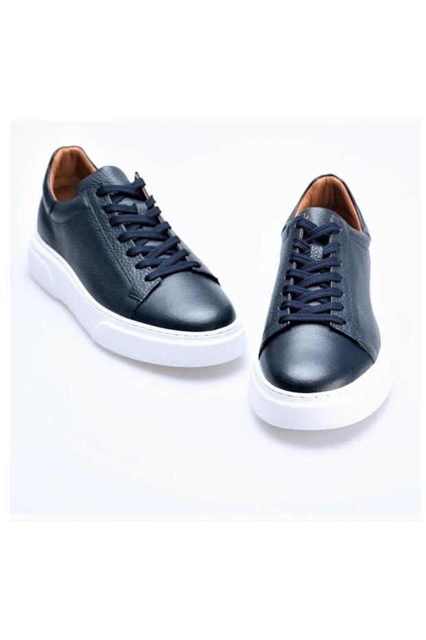 2501 Footcap 38/47 Men's Genuine Leather High Sole Premium Sneaker Shoes