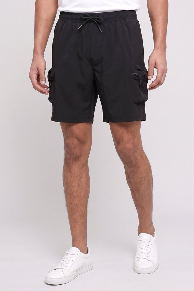 Men Sportswear Fit Training Shorts, Black