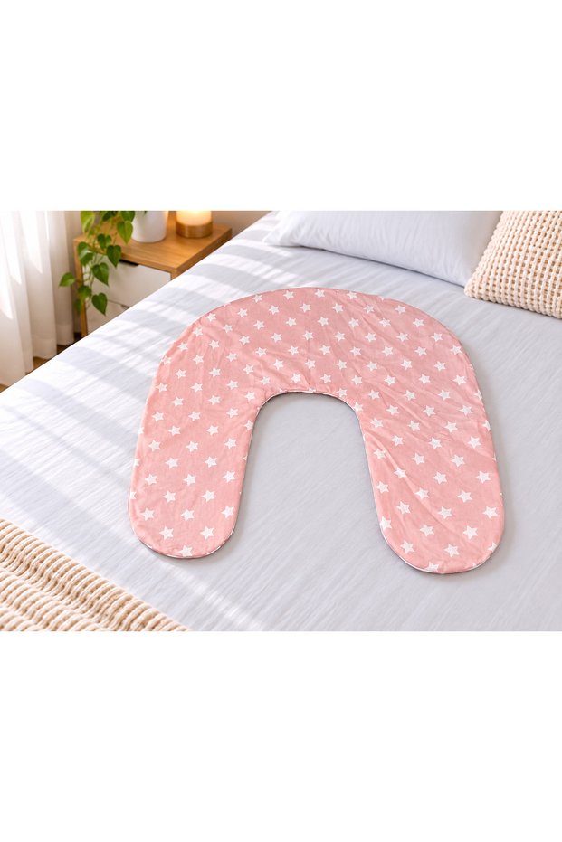 Breastfeeding Pillow Cover Pink Star 60X60 cm