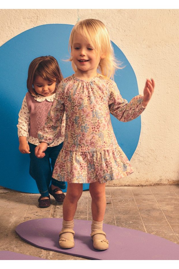 Baby Girl Purple Floral Dress