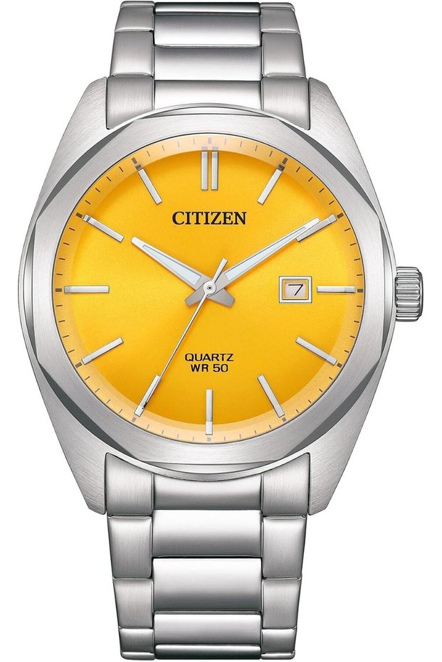 Analog Yellow Dial Men's Watch